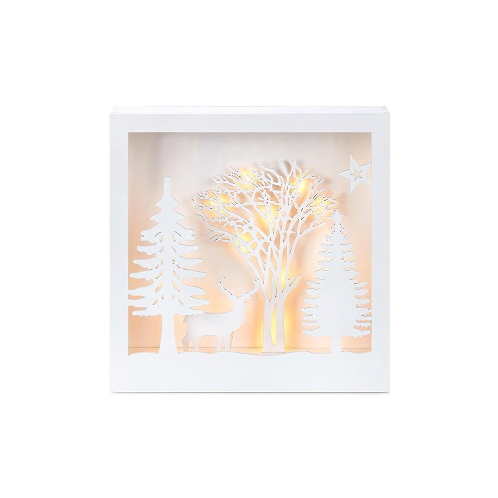 Poza Decoratiune luminoasa cu LED Markslöjd Folkabo, inaltime 27 cm, alb