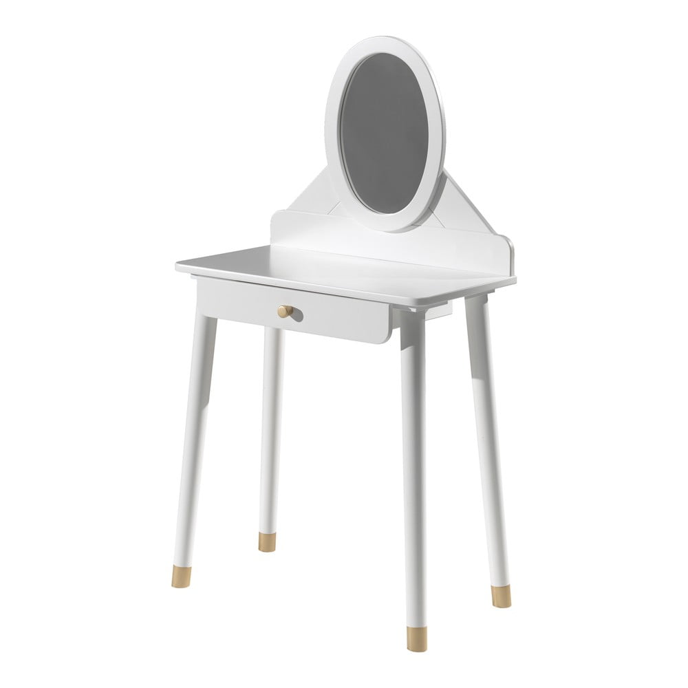 Măsuță de toaletă din lemn de pin pentru camera copiilor Vipack Billy, alb bonami.ro imagine 2022