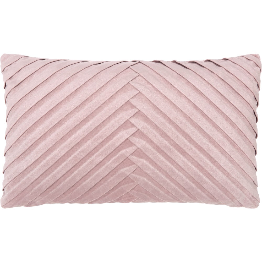 Față de pernă decorativă din catifea westwing collection lucie, 30 x 50 cm, roz
