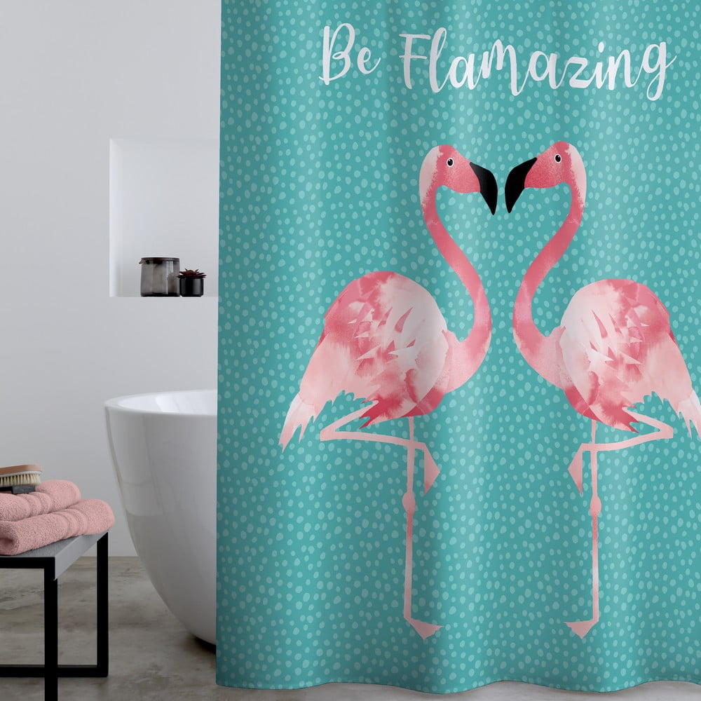 Poza Perdea de dus 180x180 cm Flamingo - Catherine Lansfield