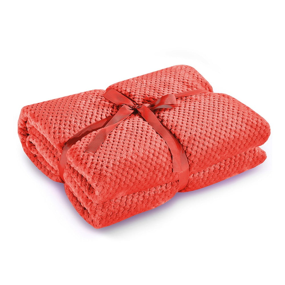 Pătură din microfibră DecoKing Henry, 170 x 210 cm, roșu bonami.ro