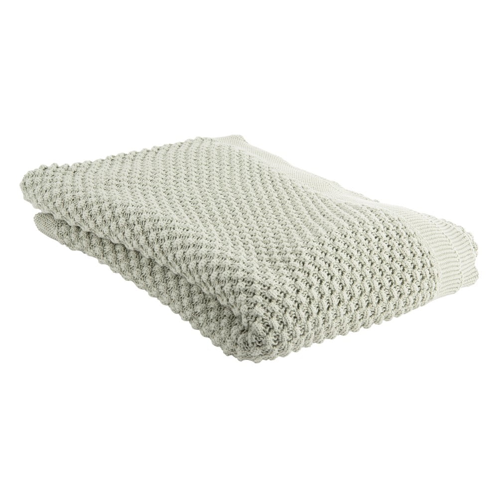 Pătură din bumbac tricotată 130x170 cm Popcorn – PT LIVING