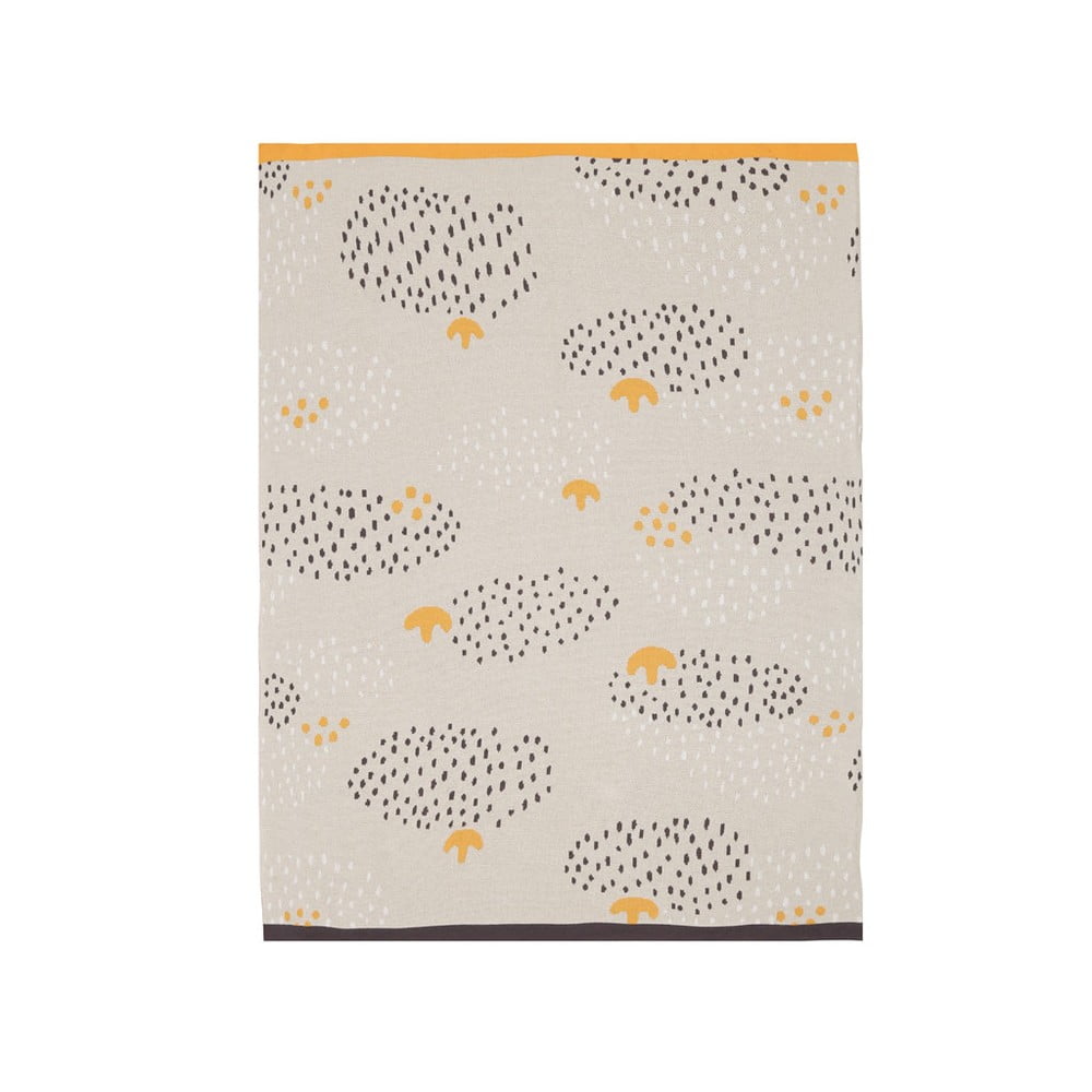 Cuvertură din bumbac pentru copii Södahl Raindrops, 80 x 100 cm, bej – portocaliu 100% pret redus