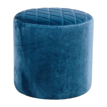 Puf din catifea loomi.design ejby, albastru
