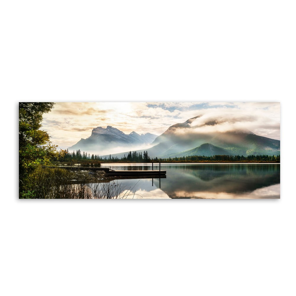 Tablou imprimat pe pânză Styler Lake, 150 x 60 cm bonami.ro imagine 2022