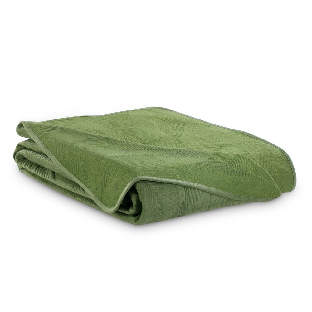 Poza Cuvertura verde pentru pat dublu 200x220 cm Palsha a€“ AmeliaHome