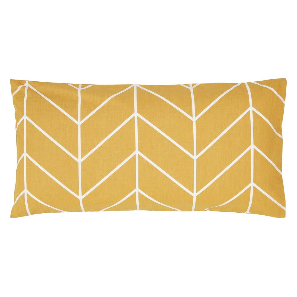 Set de 2 fețe de pernă decorative din bumbac by46 mirja, 40 x 80 cm, galben