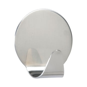 Set 2 cârlige autoadezive wenko round, oțel inoxidabil