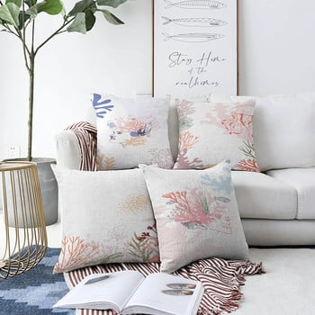 Set 4 fețe de pernă minimalist cushion covers magical ocean 55 x 55 cm