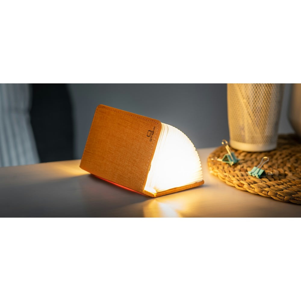 Poza Veioza de birou cu LED Ginko Booklight Mini, forma de carte, portocaliu