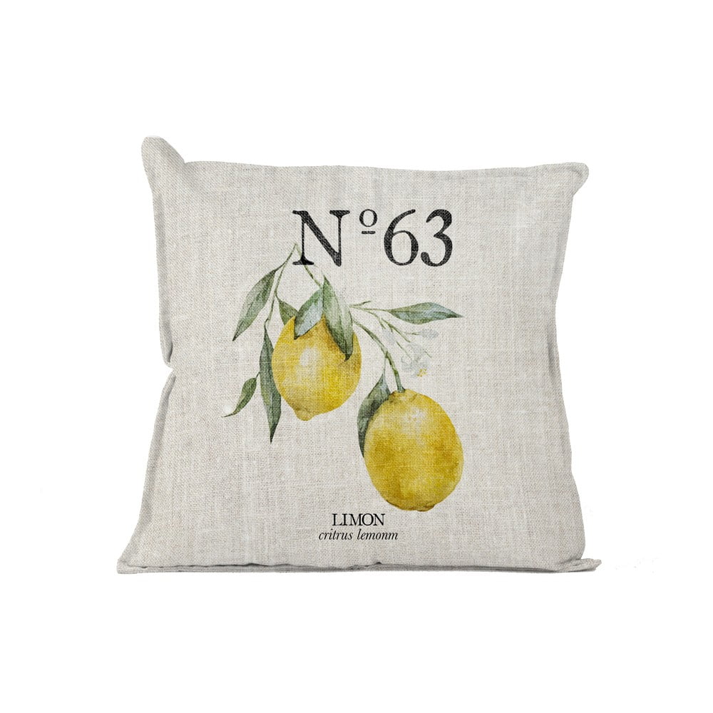 Pernă decorativă Really Nice Things Lino Lemons, 45 x 45 cm, galben bonami.ro