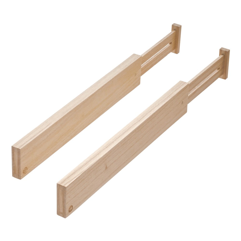 Set 2 separatoare pentru sertare din lemn paulownia iDesign Eco, înălțime 6,4 cm bonami.ro
