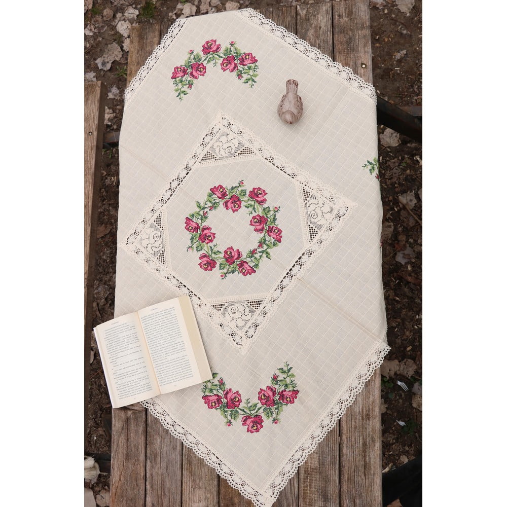Față de masă din bumbac 100x100 cm cross – oyo concept