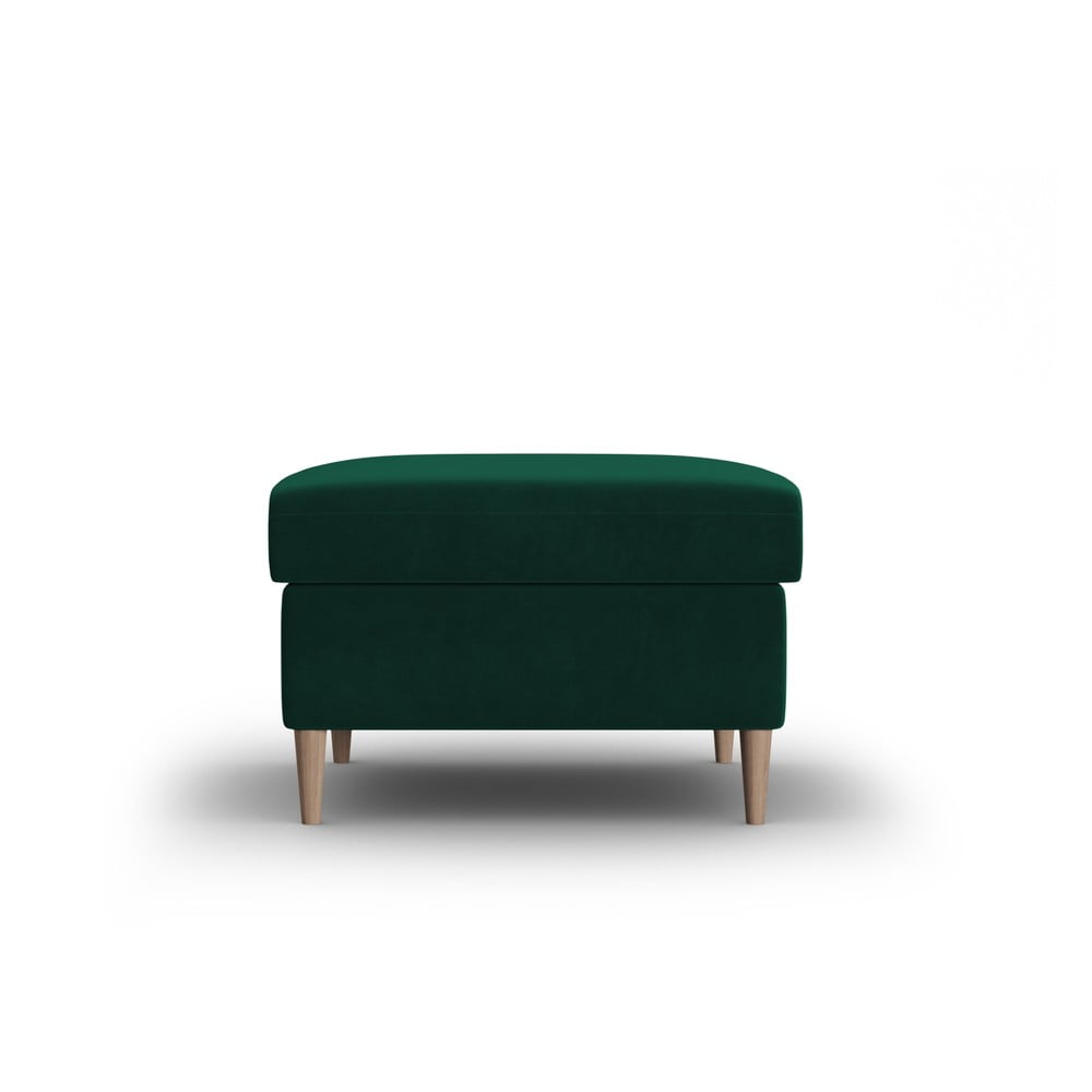 Taburet verde cu tapițerie din catifea Kyoto – Cosmopolitan Design