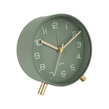 Ceas cu alarmă Karlsson Lofty, ø 11 cm, verde poza bonami.ro