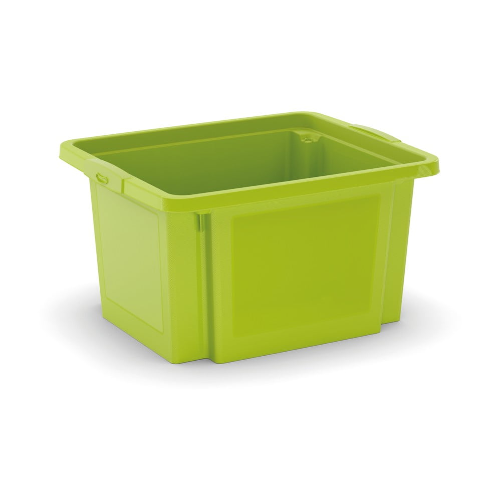 Cutie de depozitare verde din plastic 42x35x23 cm H-Box S – KIS