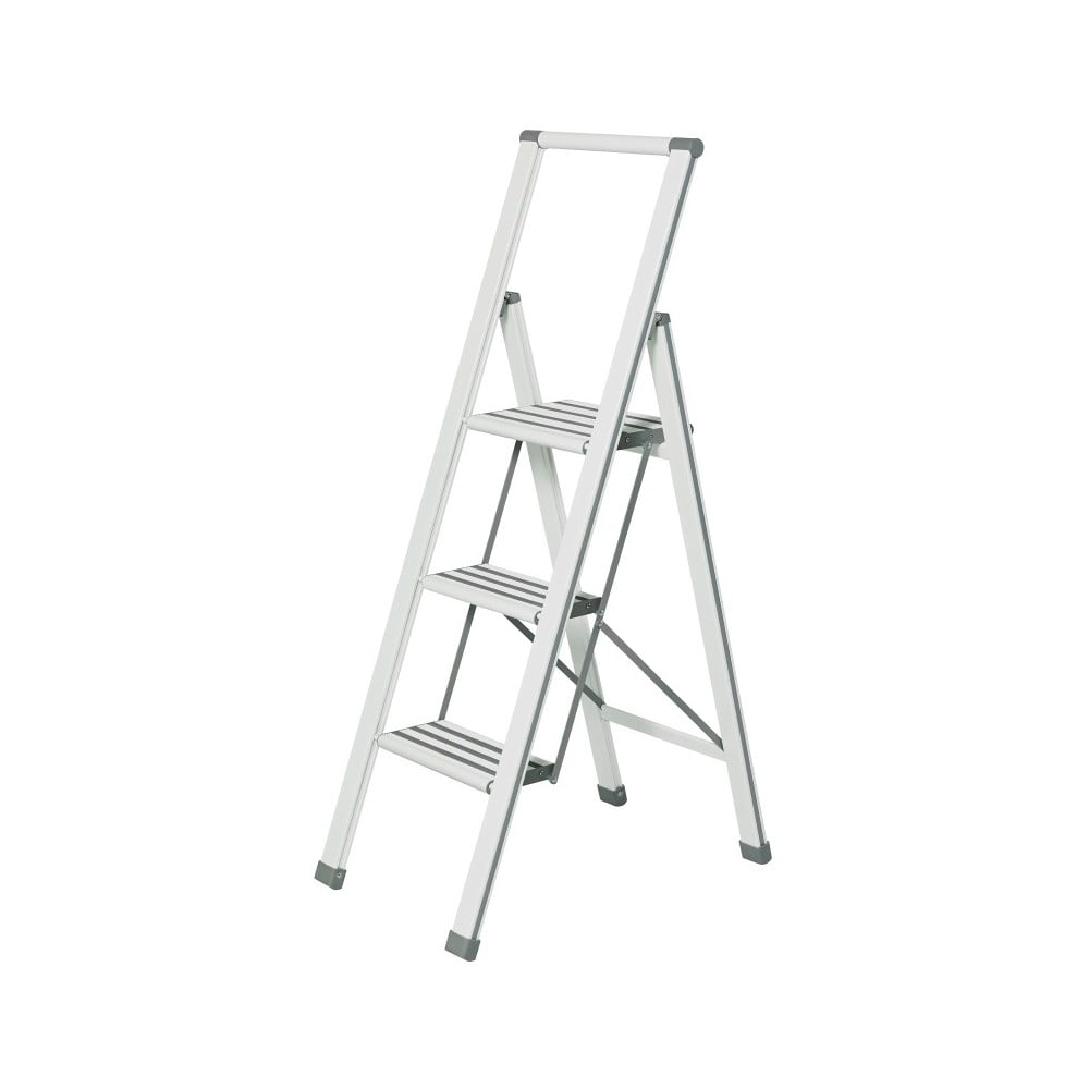 Scără pliantă Wenko Ladder Alu, înălțime 127 cm, alb