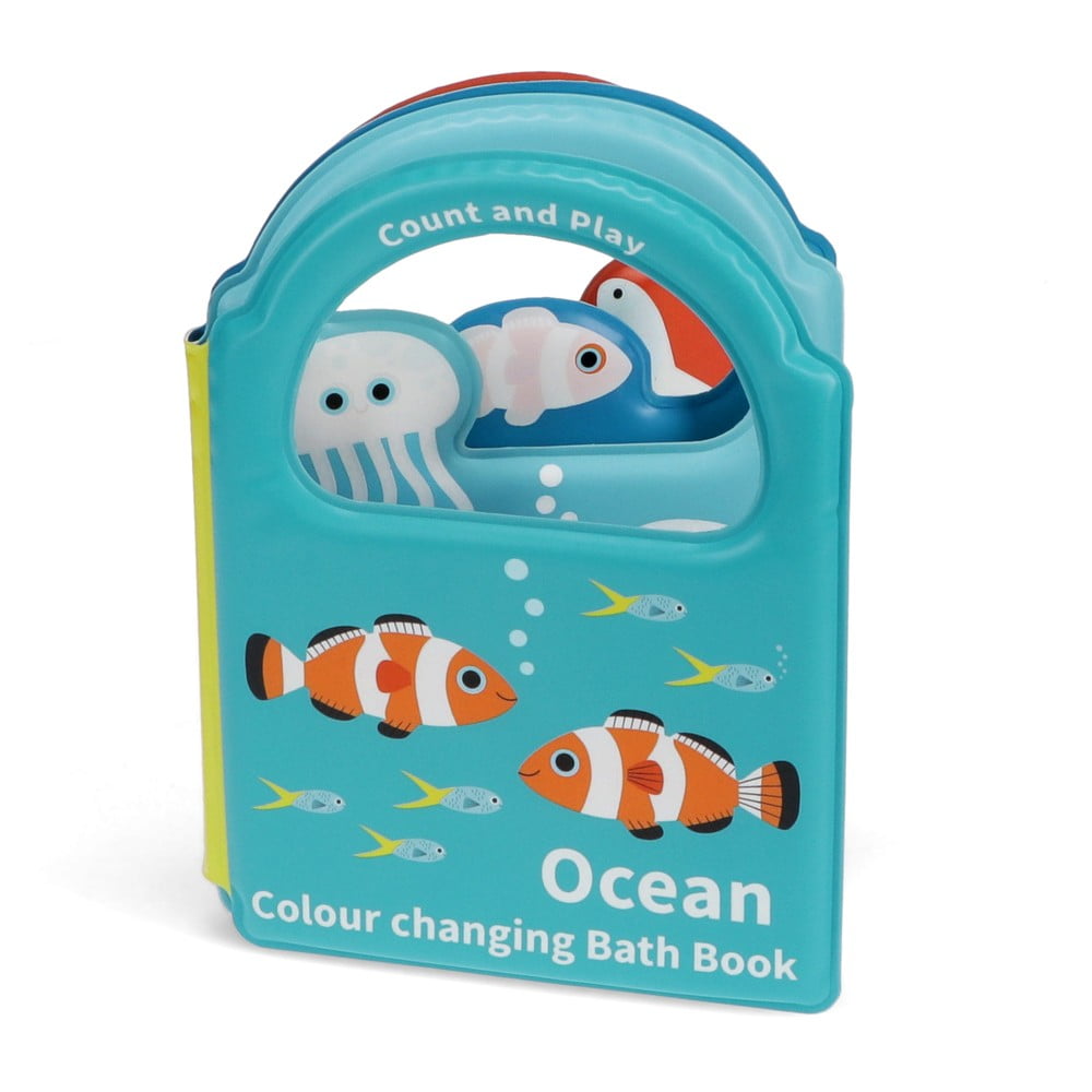 Jucărie interactivă Colour changing bath book Ocean – Rex London