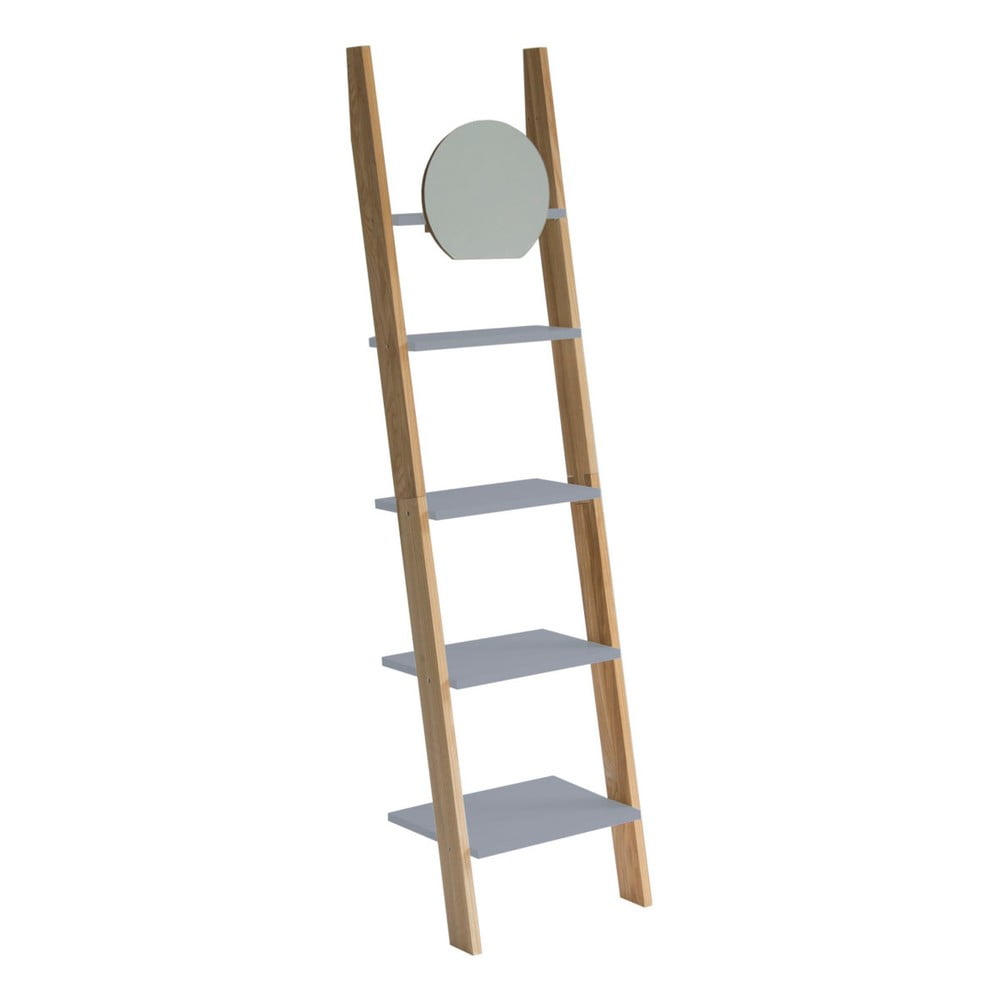 Etajeră cu suport din lemn și oglindă Ragaba Ashme Ladder, gri închis bonami.ro imagine 2022