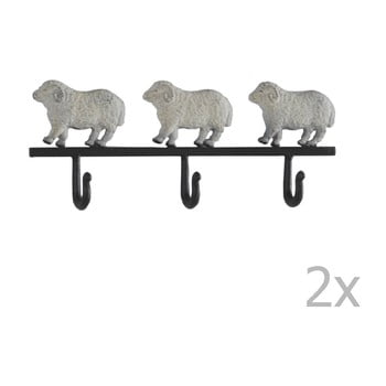 Set 2 cuiere pentru perete Geese Sheeps