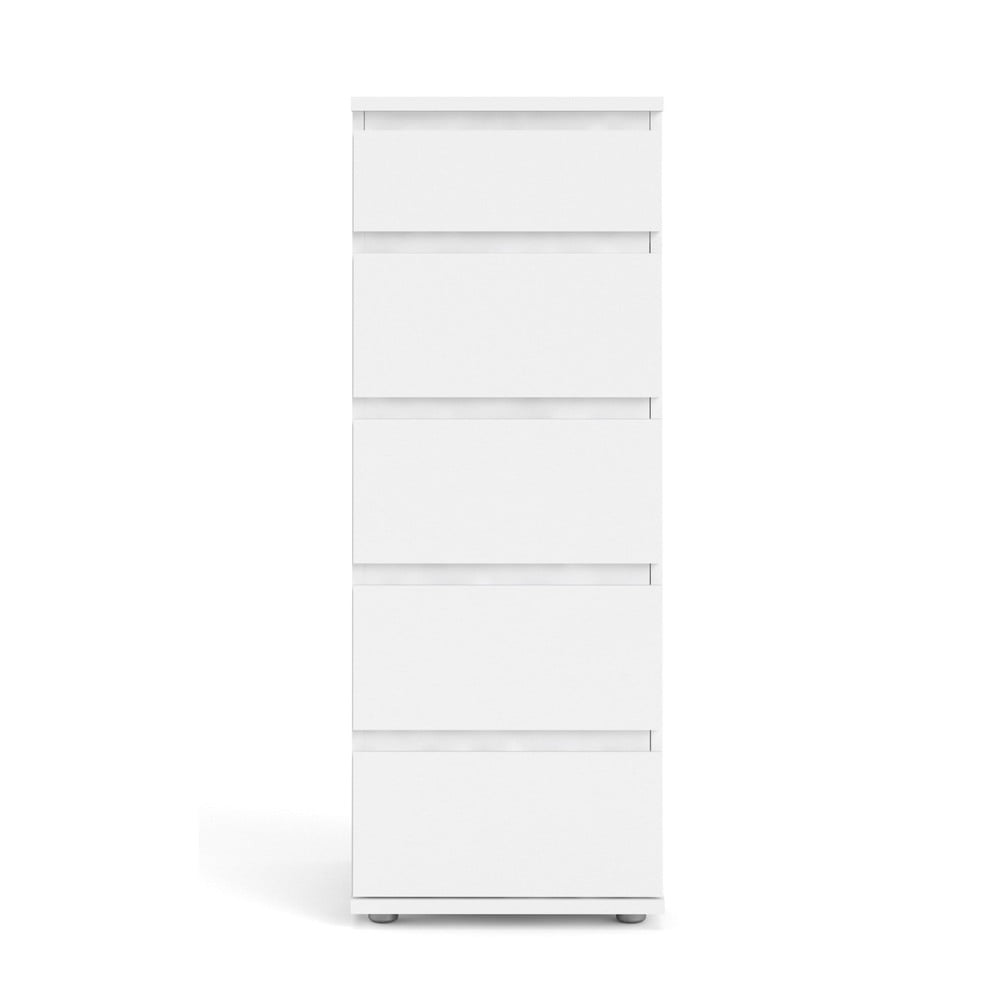 Comodă albă înaltă 40x107 cm Nova – Tvilum