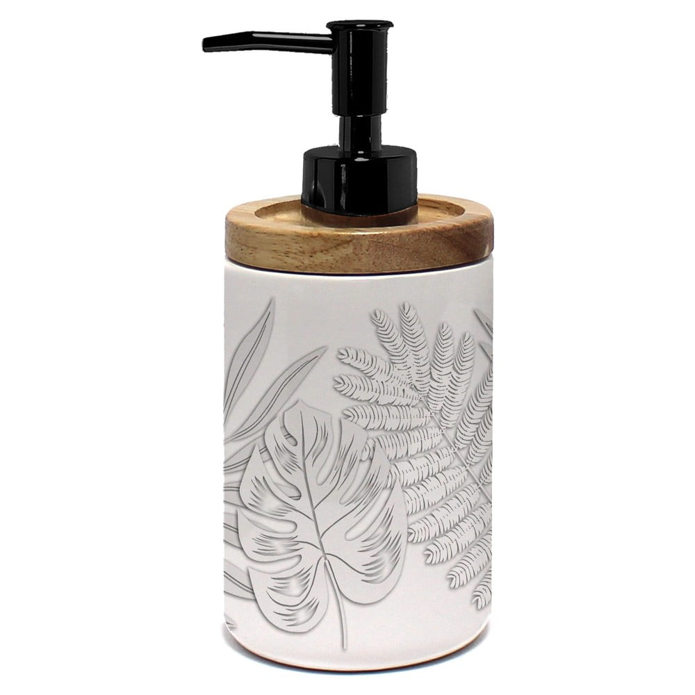 Dozator de săpun lichid alb din ceramică 46 ml Amber – douceur d\'intérieur