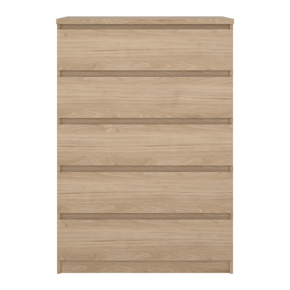 Comodă în culoare naturală cu aspect de lemn de stejar 77x111x50 cm Naia – Tvilum
