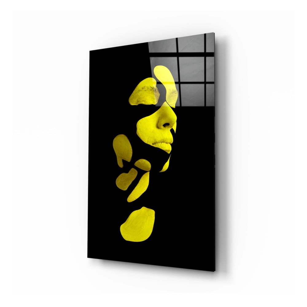 Tablou din sticlă Insigne Fragmented Yellow bonami.ro imagine 2022