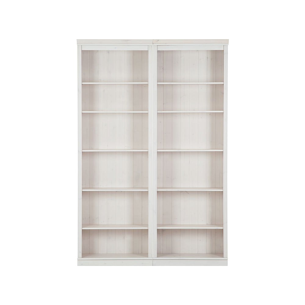 Bibliotecă albă din lemn de pin 148x223 cm Anita – Støraa