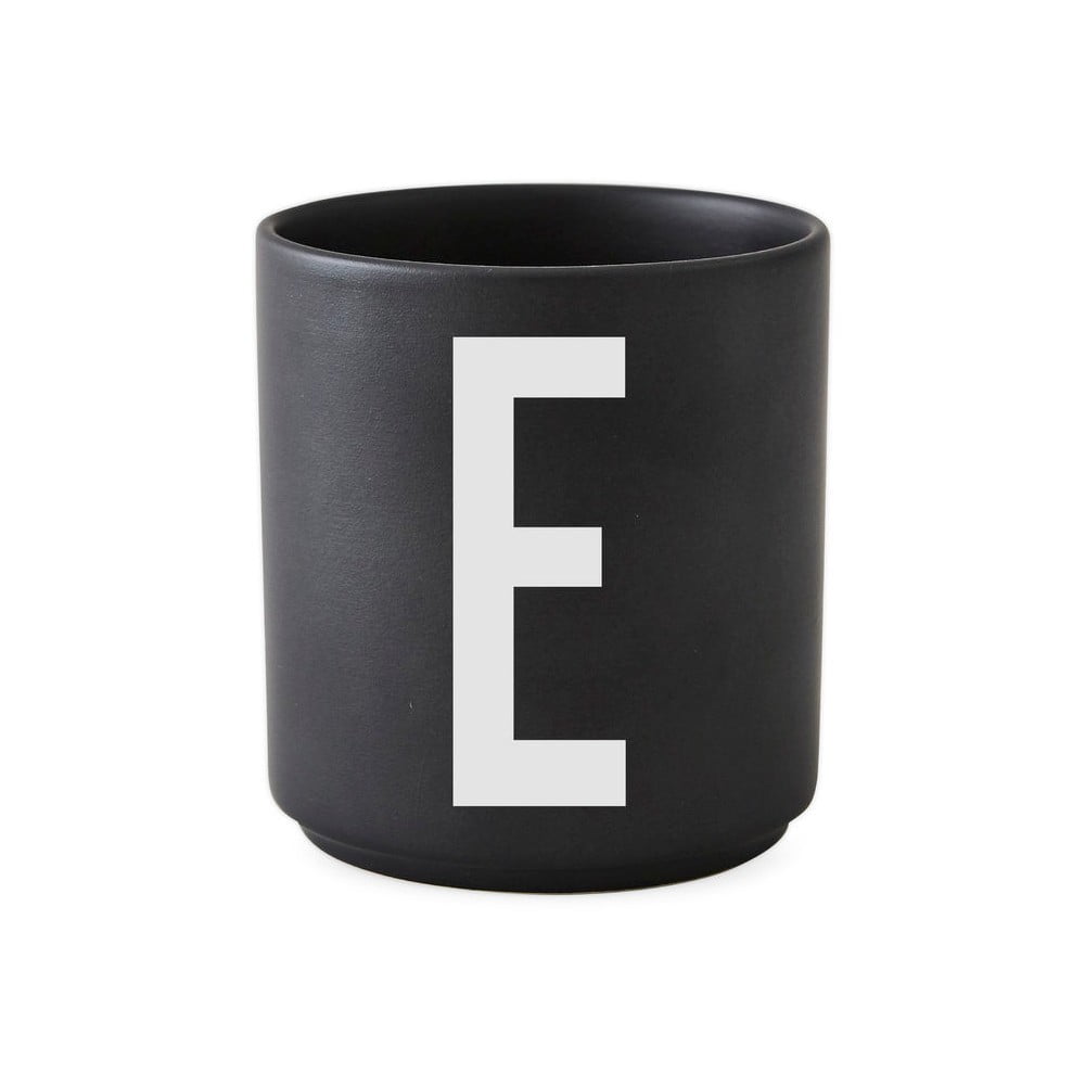 Cană din porțelan Design Letters Alphabet E, 250 ml, negru bonami.ro imagine 2022