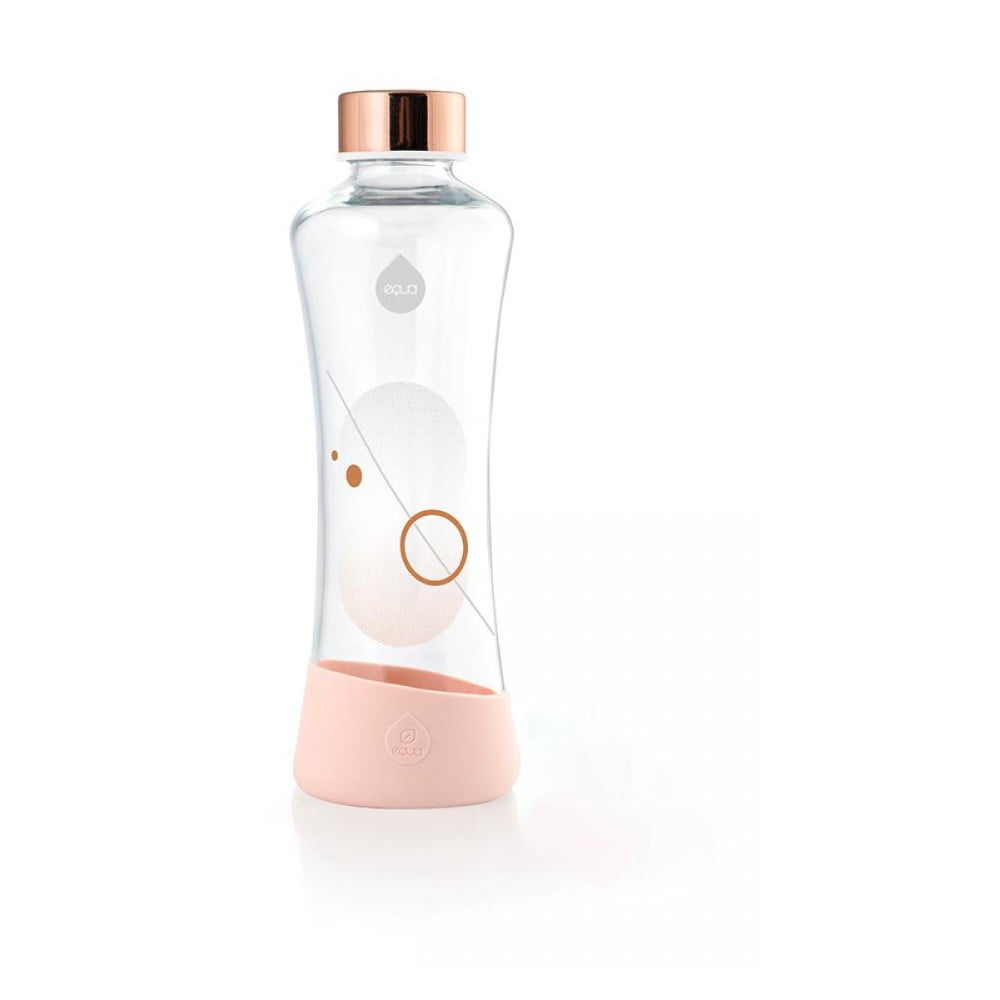 Sticlă din sticlă borosilicată Equa Metallic, 550 ml, roz bonami.ro imagine 2022