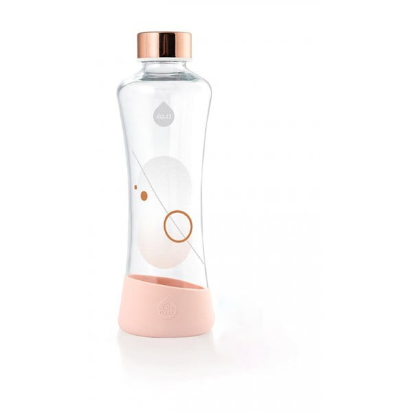 Sticlă din sticlă borosilicată Equa Metallic, 550 ml, roz