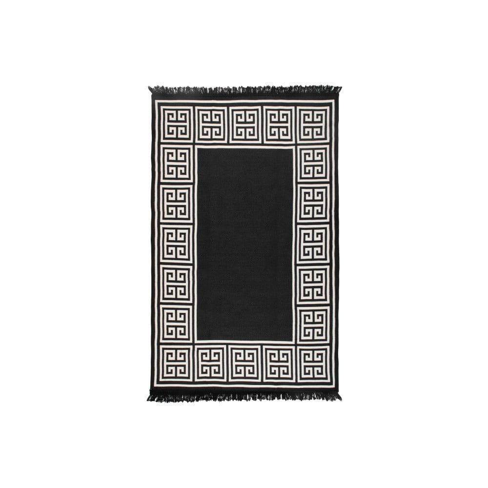 Covor reversibil Cihan Bilisim Tekstil Athena,120 x 180 cm, bej-negru bonami.ro imagine 2022