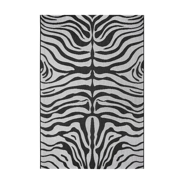 Covor exterior Ragami Safari, 200 x 290 cm, negru - gri