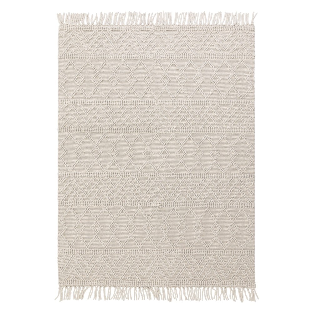 Covor crem din lână 200×290 cm Asra – Asiatic Carpets 200x290 imagine noua