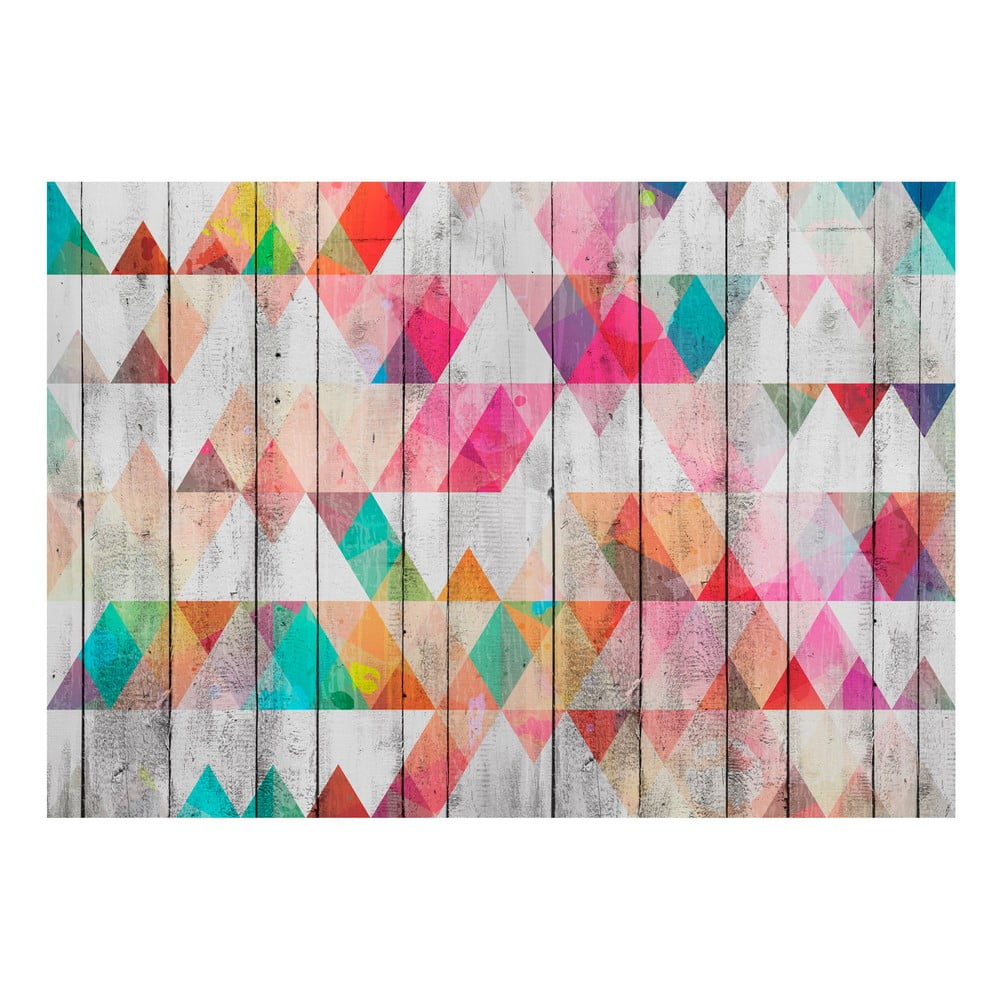 Tapet în format mare Artgeist Rainbow Triangles, 400 x 280 cm Artgeist imagine 2022