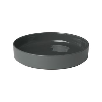Farfurie adâncă din ceramică blomus pilar, negru