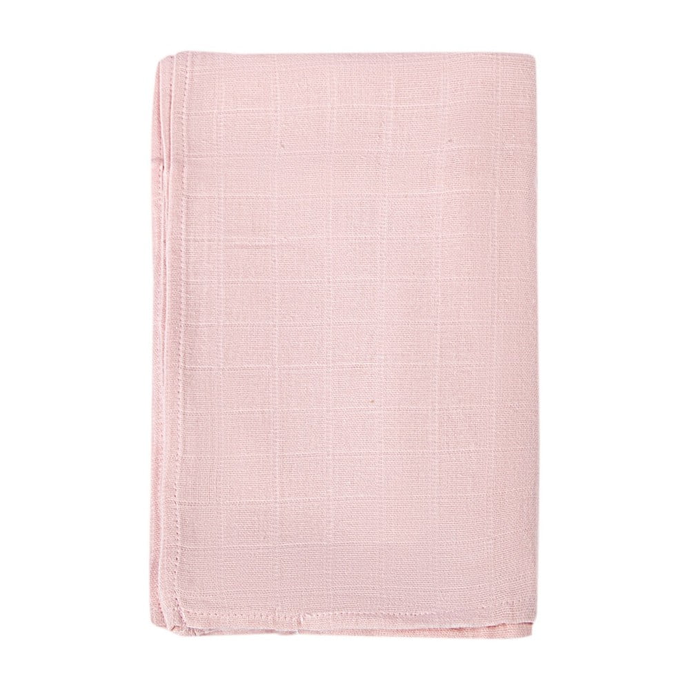  Pătură pentru copii roz din bumbac 120x120 cm Bebemarin – Mijolnir 