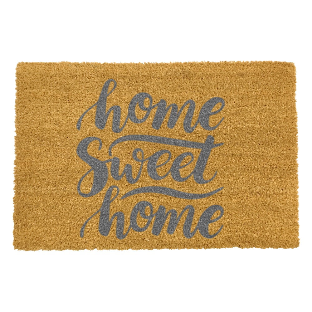 Covoraș intrare din fibre de cocos Artsy Doormats Home Sweet Home Grey, 40 x 60 cm Artsy Doormats imagine 2022