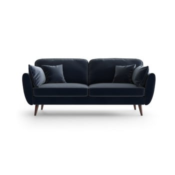 Canapea din catifea my pop design auteuil, albastru închis