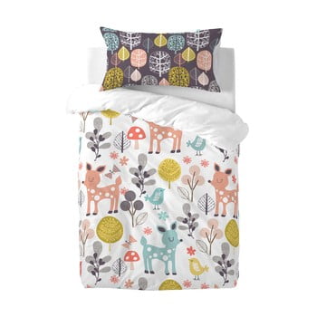 Lenjerie de pat din bumbac pentru copii moshi moshi woodland, 115 x 145 cm