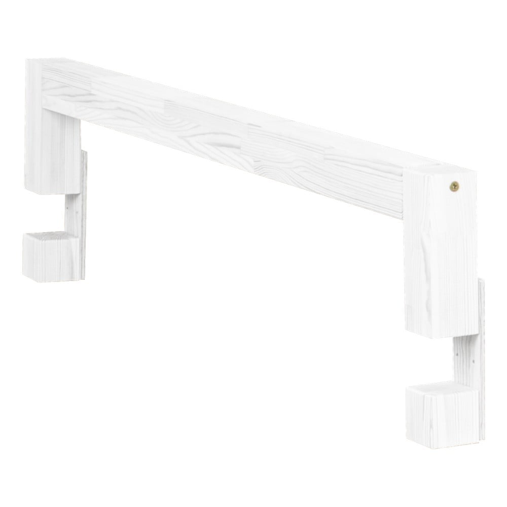 Panou lateral din lemn de molid pentru patul Benlemi Safety, lungime 90 cm, alb