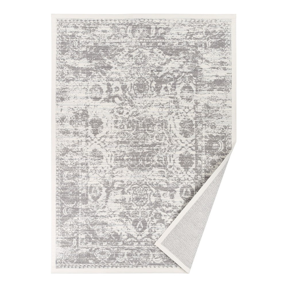 Covor reversibil Narma Palmse, 160 x 230 cm, alb