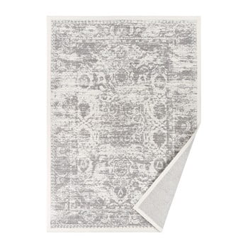 Covor reversibil narma palmse, 140 x 200 cm, alb