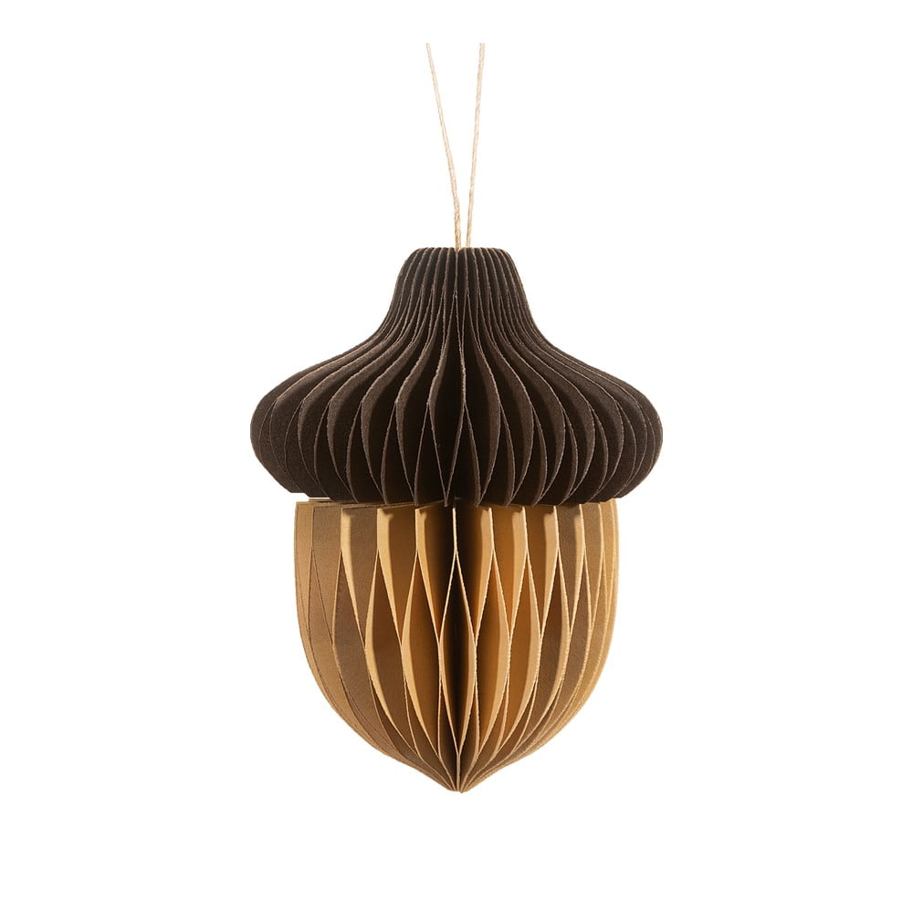 Ornament de Crăciun din hârtie Honeycomb Acorn – Sass & Belle