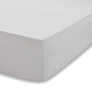 Cearșaf din bumbac organic bianca organic, 90 x 190 cm, gri