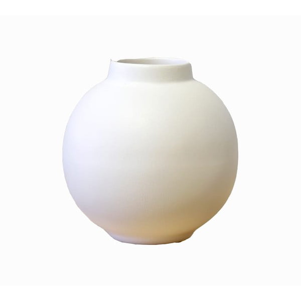 Vază din ceramică Rulina Topik, alb