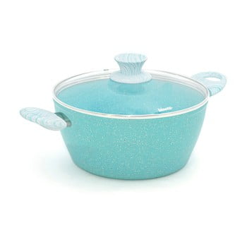 Oală cu capac bisetti miss gourmet casseruola, ø 24 cm , albastru