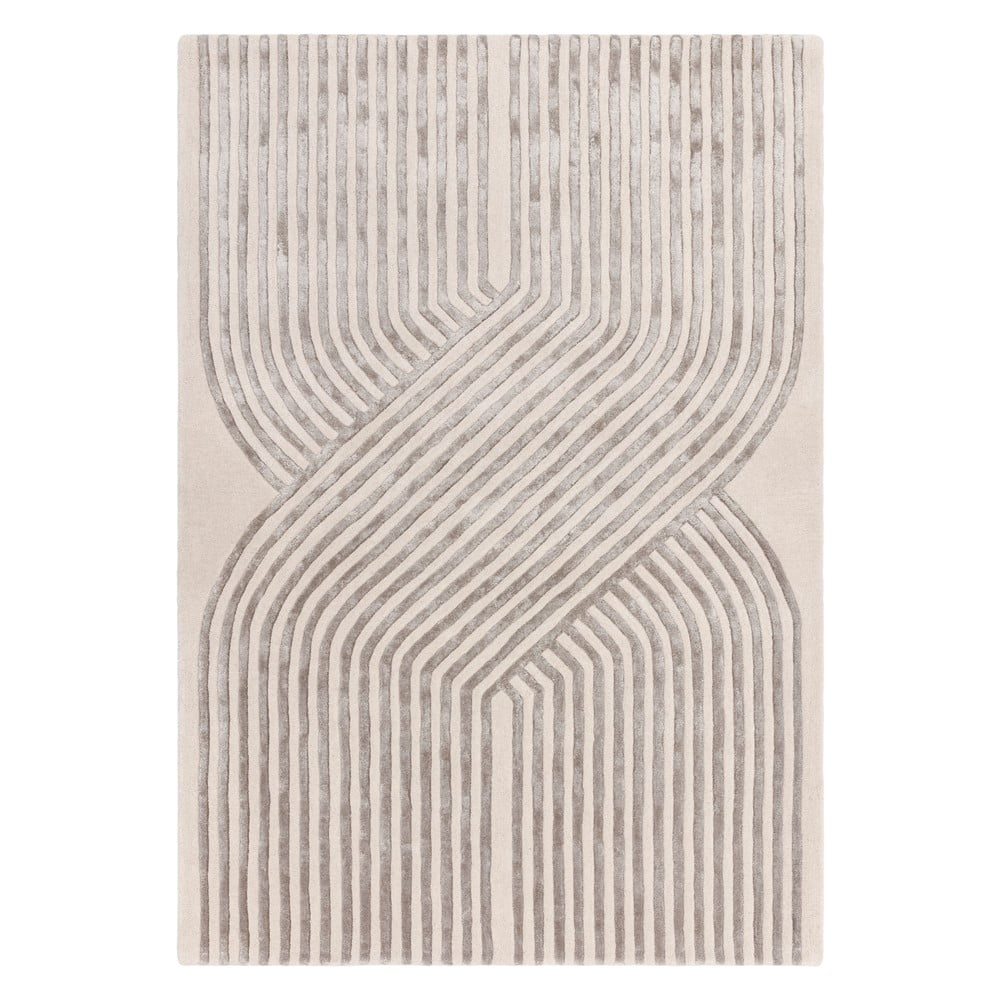 Covor crem handmade din amestesc de lână 120x170 cm Matrix – Asiatic Carpets