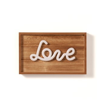 Decorațiune luminoasă din lemn tomasucci love